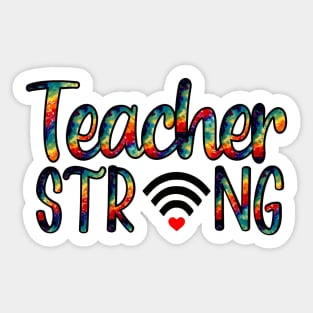 Teacher Strong Online Wifi Sticker